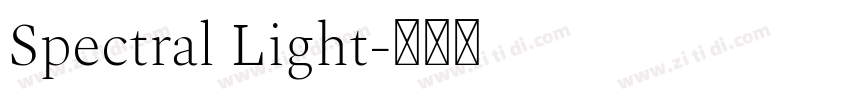 Spectral Light字体转换 Spectral Light字体转换